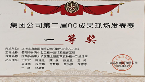 上海寶冶在集團(tuán)公司第二屆QC成果現(xiàn)場(chǎng)發(fā)表賽榮獲佳績(jī)